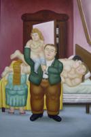 Botero, Fernando - Abstract oil painting.